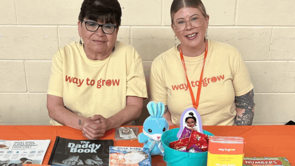 Community Engagement Manager Sheena and Family Educator Alison at a local event.