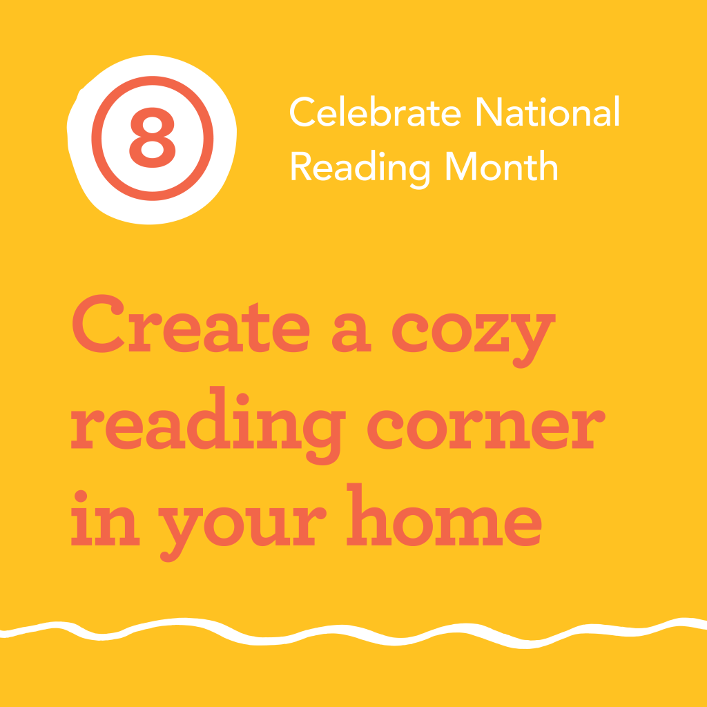 8. Create a cozy reading corner in your home