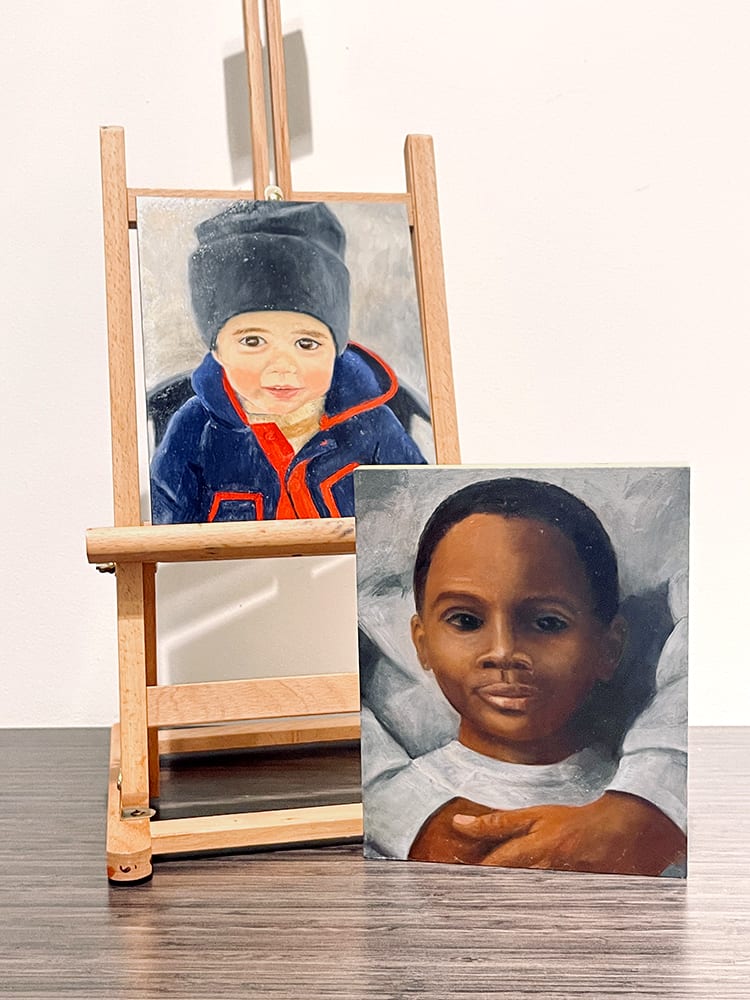 Lot 209: Custom Oil Portrait of Your Little One